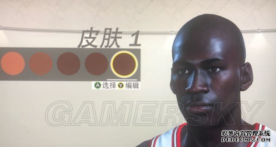 《NBA2K19》乔丹详细捏脸数据