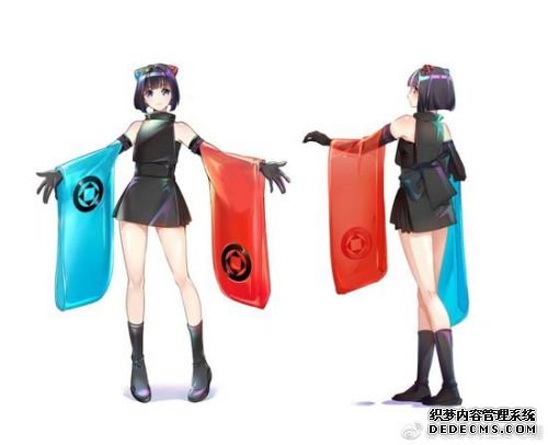 国内玩家绘制娘化Switch 长腿短裙“思薇琪”妹妹