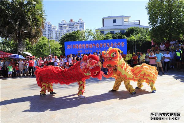 2019海南(定安)端午美食文化节龙舟公开赛开赛