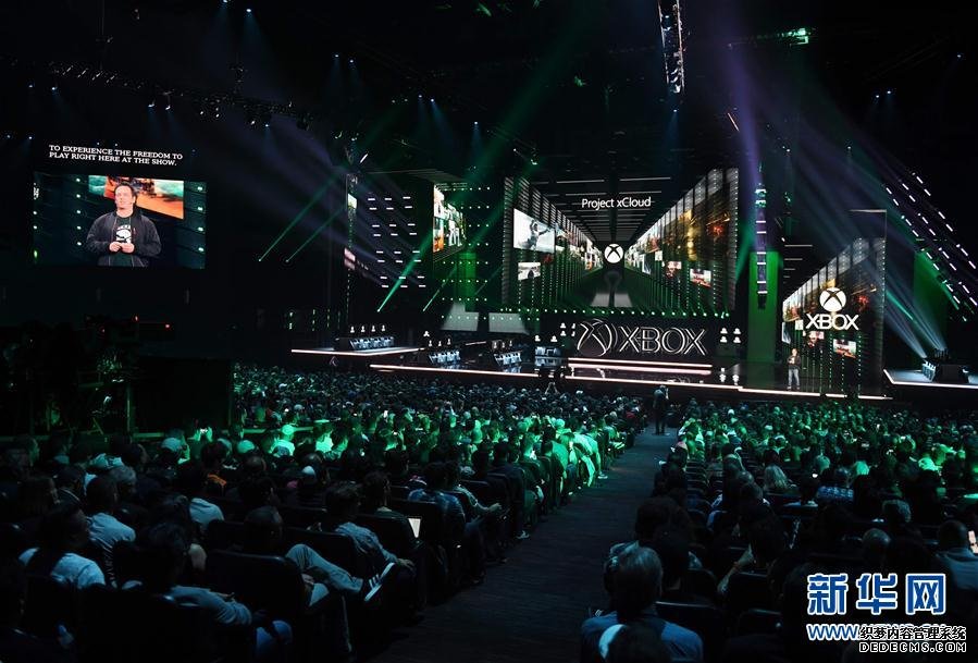 （外代一线）（1）微软XboxE3电子娱乐展展前发布会在洛杉矶举行