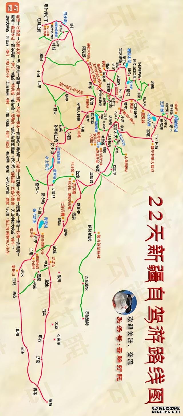 22天自驾游新疆方案:先北疆后南疆,包括吃、住、景点、路线