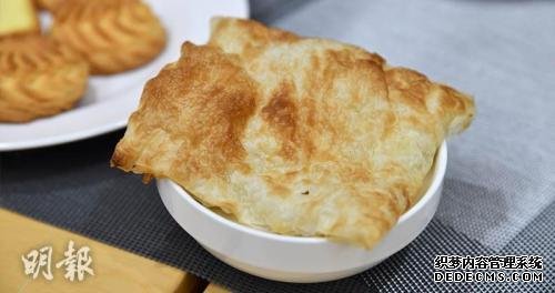 酥皮奶油汤的酥皮反式脂肪含量偏高。图片来源：香港《明报》/苏智鑫 摄