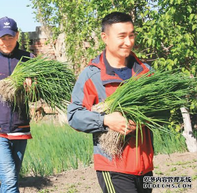 新疆克拉玛依市乌尔禾区：农户宅着赚钱 商家拎