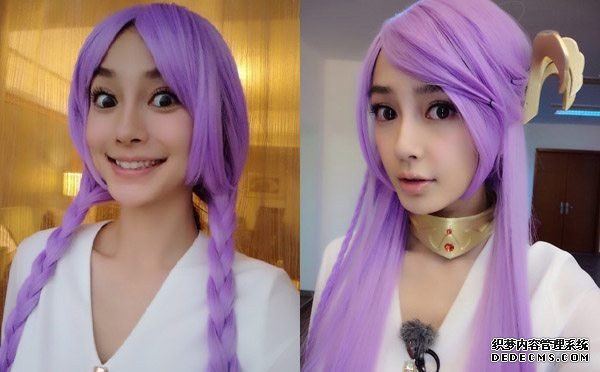 杨幂扎双马尾 盘点娱乐圈女星们的cosplay