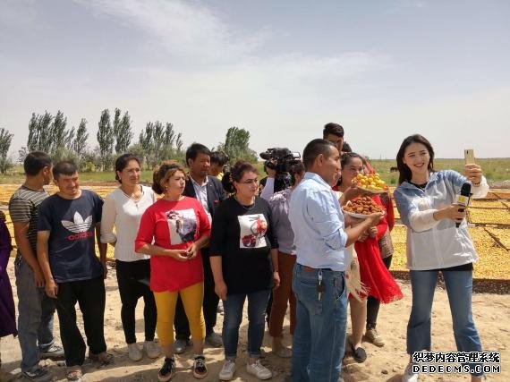 佟丽娅与新疆皮山县村民视频连线庆生 决心归乡扶贫