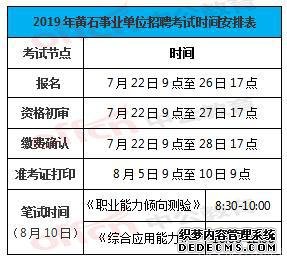 2019年黄石市事业单位考试有编制吗？