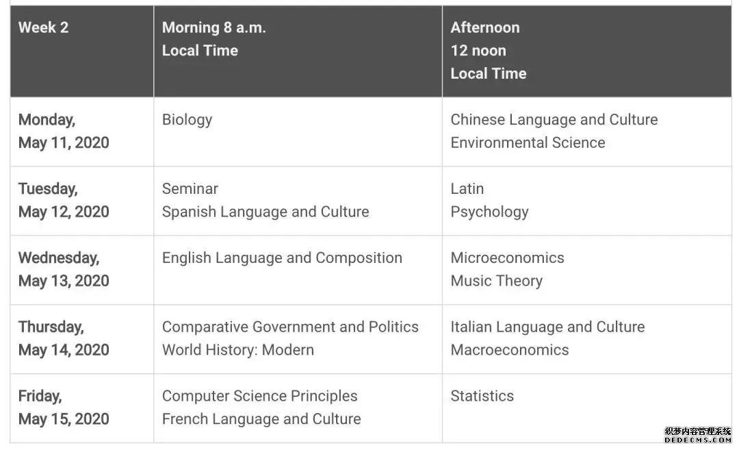 2020年托福 /雅思 /GRE/GMAT/SAT/ACT/AP考试时间汇总！