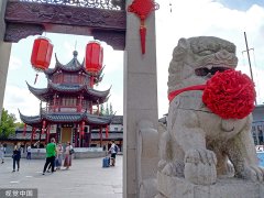 上海七宝古镇国庆节日氛