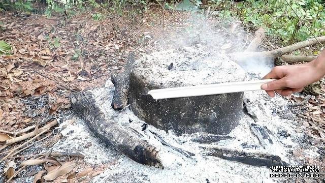 花88元买了个猪头,腌好扣在破锅底下,3小时后掀开被馋到流口水