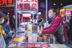 夜市美食恢复营业市民夜