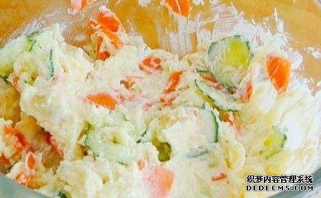 春节后可以开始考虑减重了,日式土豆沙拉,味鲜色美低脂又饱腹