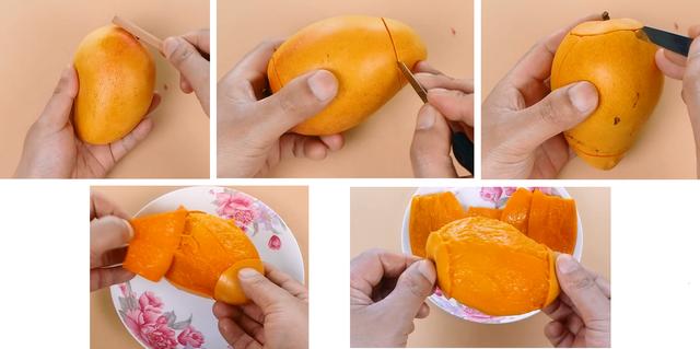 今天才知道，剥芒果这么简单，剥皮不脏手不流汁，这方法太棒了