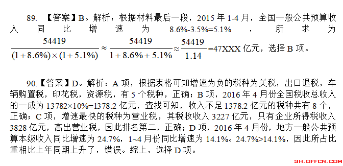 2021上海公务员考试试题：行测资料分析（六）