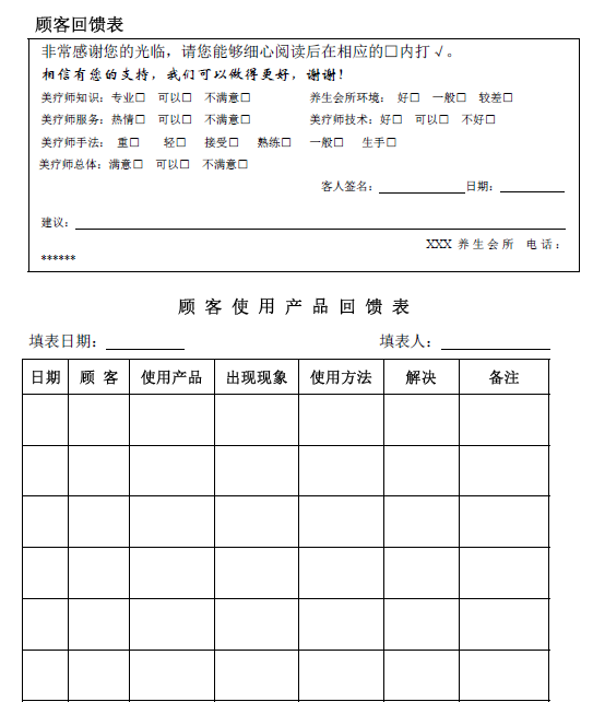 养生SPA、保健足浴会所管理手册(全套63页)