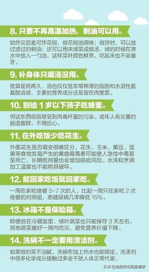 医生说的60个健康知识,每个人都应该看一看!